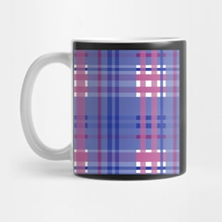 Periwinkle Berry Plaid Mug